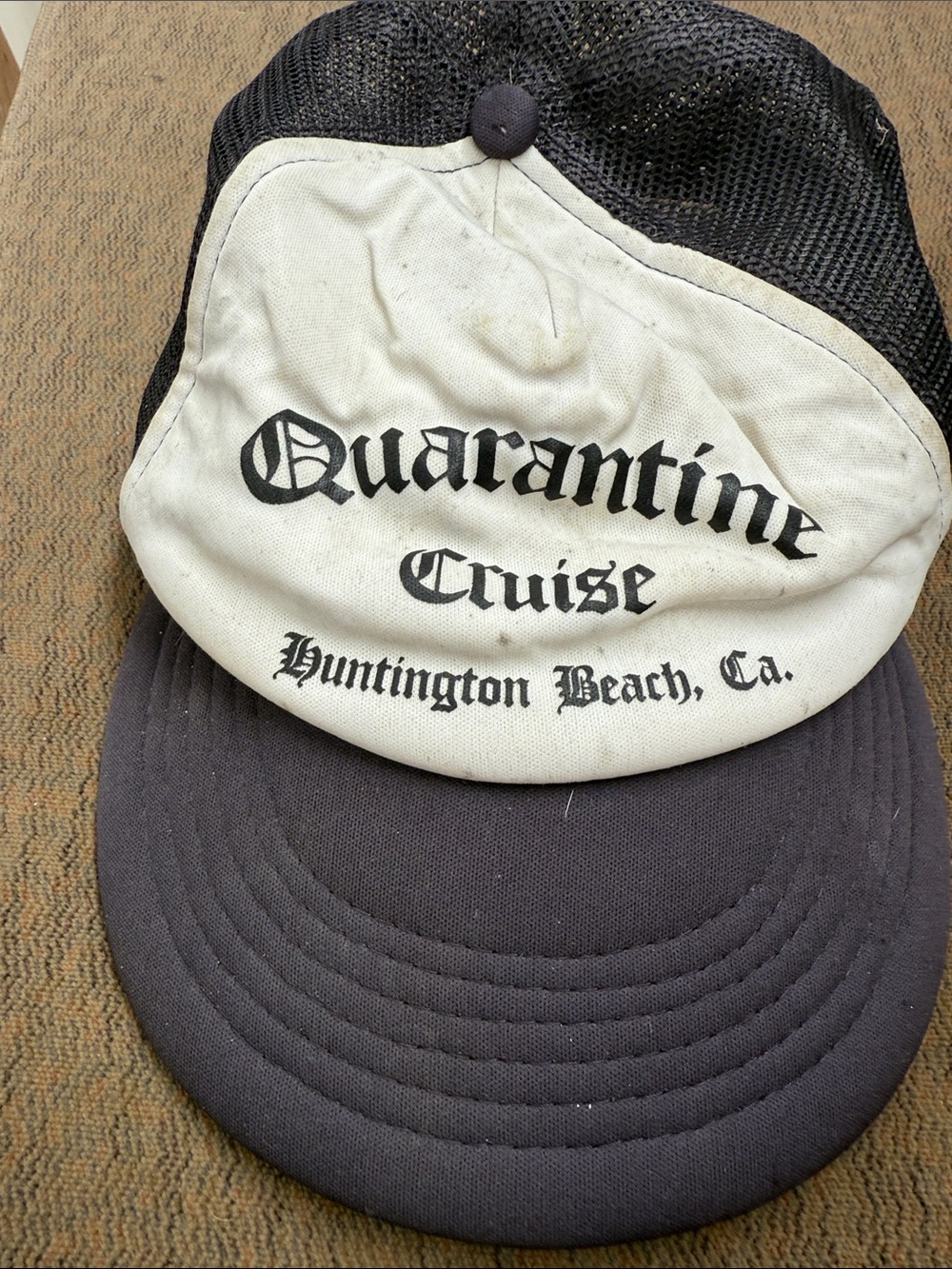 Quarantine Cruise Huntington Beach Ca Two-Tone Trucker Hat